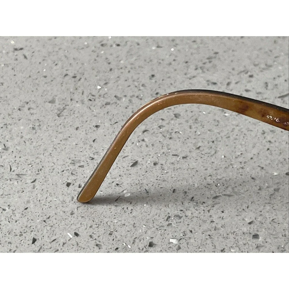 Joan Collins 9731 Gold Brown Eyeglasses FRAMES ONLY 52-16-135 oval full rim